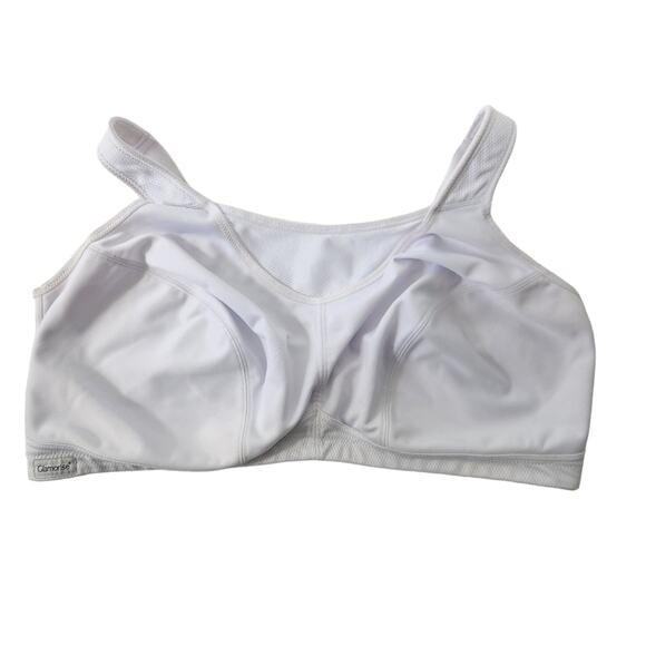 Glamorise Sports Bra White 50D Wireless Athletic Bra - Picture 1 of 6